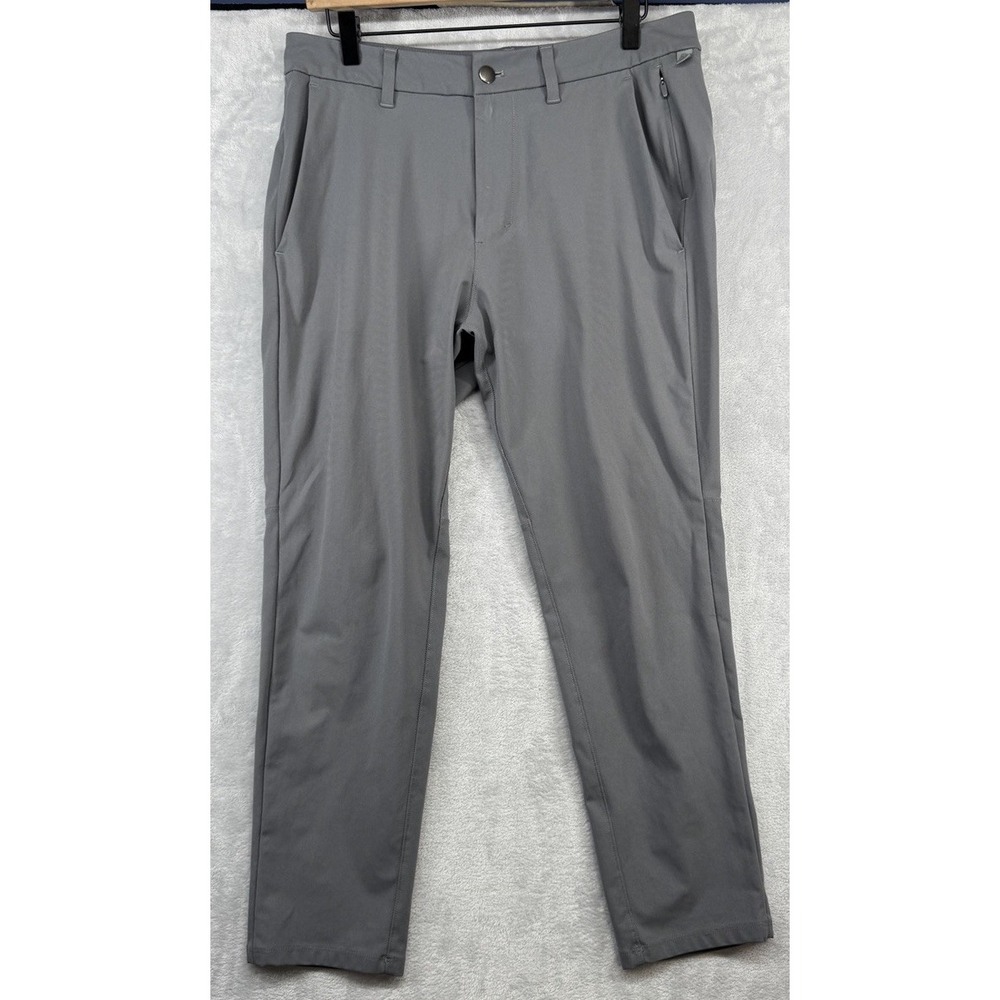 Lululemon Commission Slim Fit Pants Stretch LM5A90S Gray Men's Size 32x28